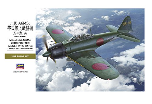 Hasegawa 1/32 Mitsubishi A6M5c zero fighter type 52 Hei (plastic model)