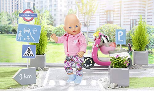 BABY born 825259 City Deluxe Scooter Combo Puppenkleidung 43 cm, 4-teiliges Set – Bild 7