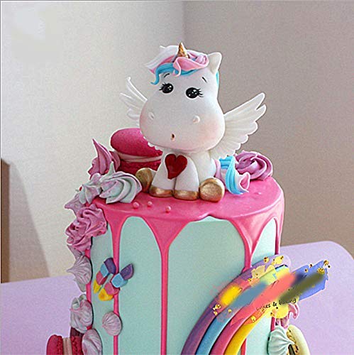 Jeux Et Jouets Decorations Et Accessoires De Fetes Bareltd Co Il Lot De Decorations De Gateau En Forme De Licorne Doree Comprenant Corne Oreilles Et Cils Unicorn Figure