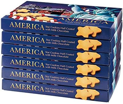 Amazon アメリカお土産 アメリカ スターチョコレートクッキー 6箱セット おみやげ宅配便 ビスケット クッキー 通販