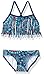 Kanu Surf Girls' Kelly Beach Sport Fringe 2-Piece Bikini Swimsuit, Melanie Red/White/Blue, 14