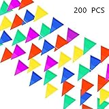 InnoFun Pennant Flag Banners,Nylon,250 Ft,Multicolor,200 PCS