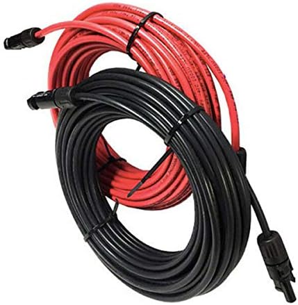 JENERGO Solar PV Cable Set with 2 x 50FT MC4 Wire Extension - 8 AWG - UL 4703-2000V