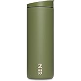 MiiR Flip Traveler 16oz - Double-Wall Vacuum Insulated with Flip Lid, BPA-Free Stainless Steel Construction, Insulated Tumbler for Hot or Cold Drinks