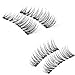 ICYCHEER False Magnetic Eyelashes Magnet Fake Eye Lashes Ultra-thin 3D Natural Look,Cruelty Free, Reusable Best Fake Lashes, 1 Pair 4 Pieces