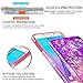 LeYi for Galaxy Note 5 Case with Tempered Glass Screen Protector [2 Pack] for Girls Women, Bling Sparkle Diamond Liquid Quicksand Flowing TPU Protective Phone Case for Galaxy Note 5 Pink/Purple