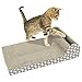 Old Tjikko Cat Scratch Pad,Scratcher with Catnip,Scratching Posts,Cat Toy Scratch Board Lounge with Bell-Ball (18.1