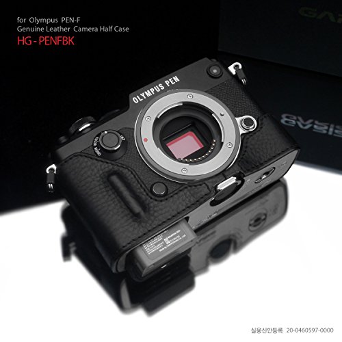 Gariz HG-PENFBK Geniune Leather Half Case for Olympus PEN-F Black