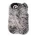 Auroralove 4.7-Inch Fur Hair Case with Butterfly Crystal Rhinestone for iPhone 6s, 6 Bundle - Gray