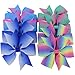 20 Pair 3in Pinwheel Rainbow Bows Grosgrain Ribbon Hair Clips For Baby Girls Teens Kids Toddler Gifts Accessories