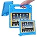 HDE Case for iPad 9.7-inch 2018 / 2017 Kids Shockproof Bumper Hard Cover Handle Stand w/ Built in Screen Protector for New Apple Education iPad 9.7 Inch (6th Gen) / 5th Generation iPad 9.7 Blue Yellow