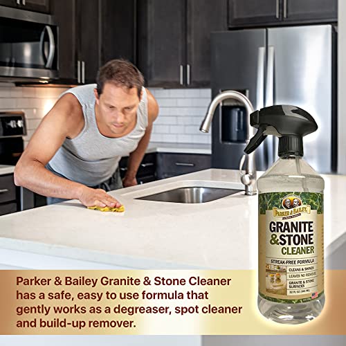 PARKER & BAILEY Granite & Stone Cleaner - Granite Countertop Cleaner ...