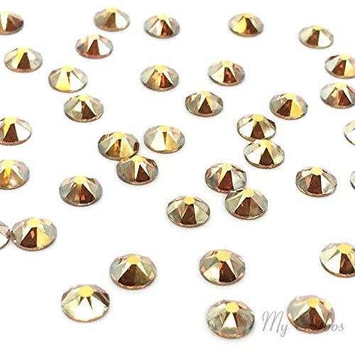 Crystal Metallic Sunshine Swarovski 2088 Xirius Rose 20ss 5mm Flatback No-Hotfix Rhinestones Ss20 144 Pcs (1 Gross) - Thumbnail 2