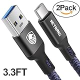 USB C Cable, METRANS (3.3FT, 2 Pack) USB 3.0 5V 3A