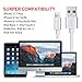 iPhone Cords, Ansuda 5Pack 5FT Lightning Charging Cable to USB Data lines for iPhone 7/7 Plus/6s/6s Plus/6/6 Plus/5/5s/5c, iPad mini/Air/Pro iPod touch (Silver & White)