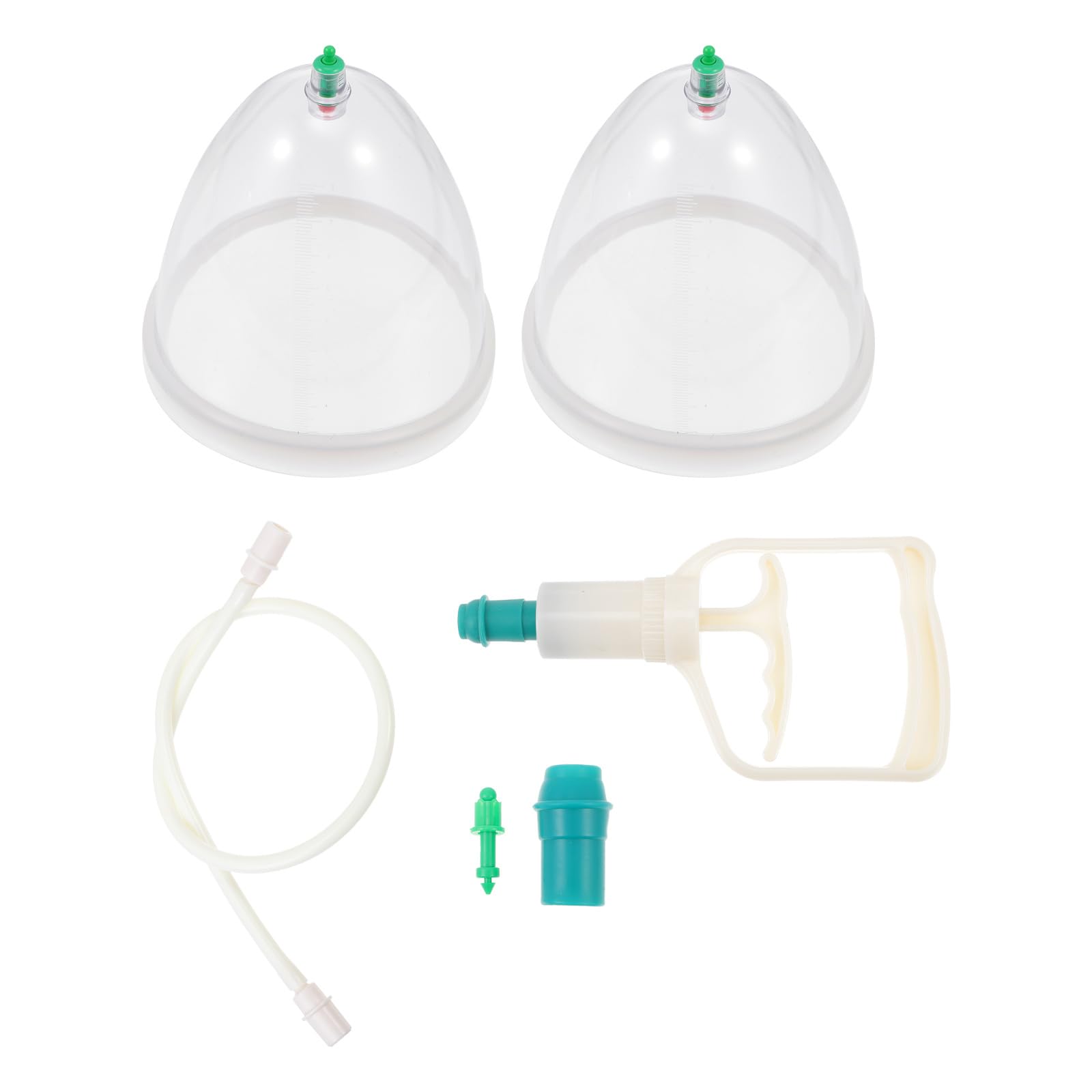 Ciieeo Augmentation Set Vacuum Cups for Chest and Body Pain Relief Skin-Friendly Material 5.91X5.31X5.12In