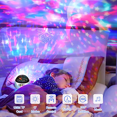 NeasupLife Star Night Light Projector for Kids,Baby Night Light Sensory