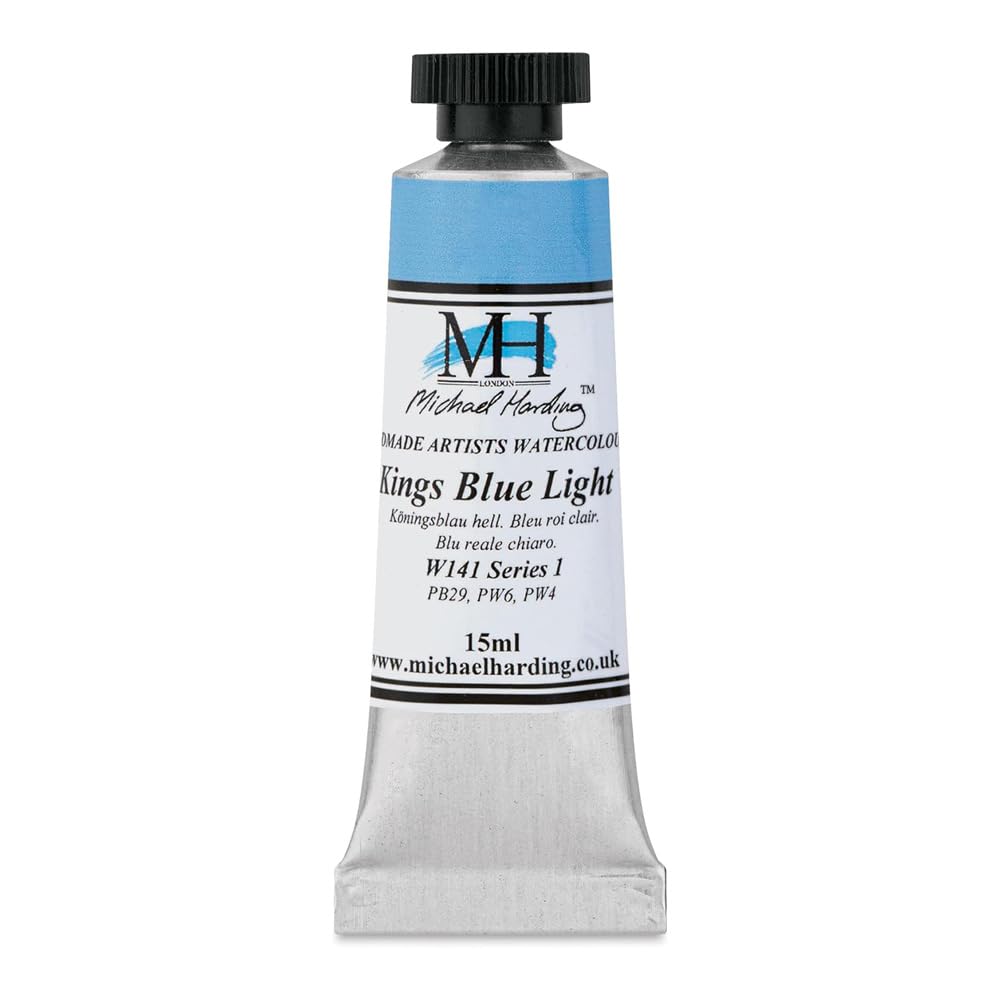 Michael Harding Professional Watercolors - 15ml Tubes (King's Blue Light)