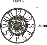 Garden Mile Vintage Open Face Green Wall Clock 30cm Outdoor Waterproof Clock view 2