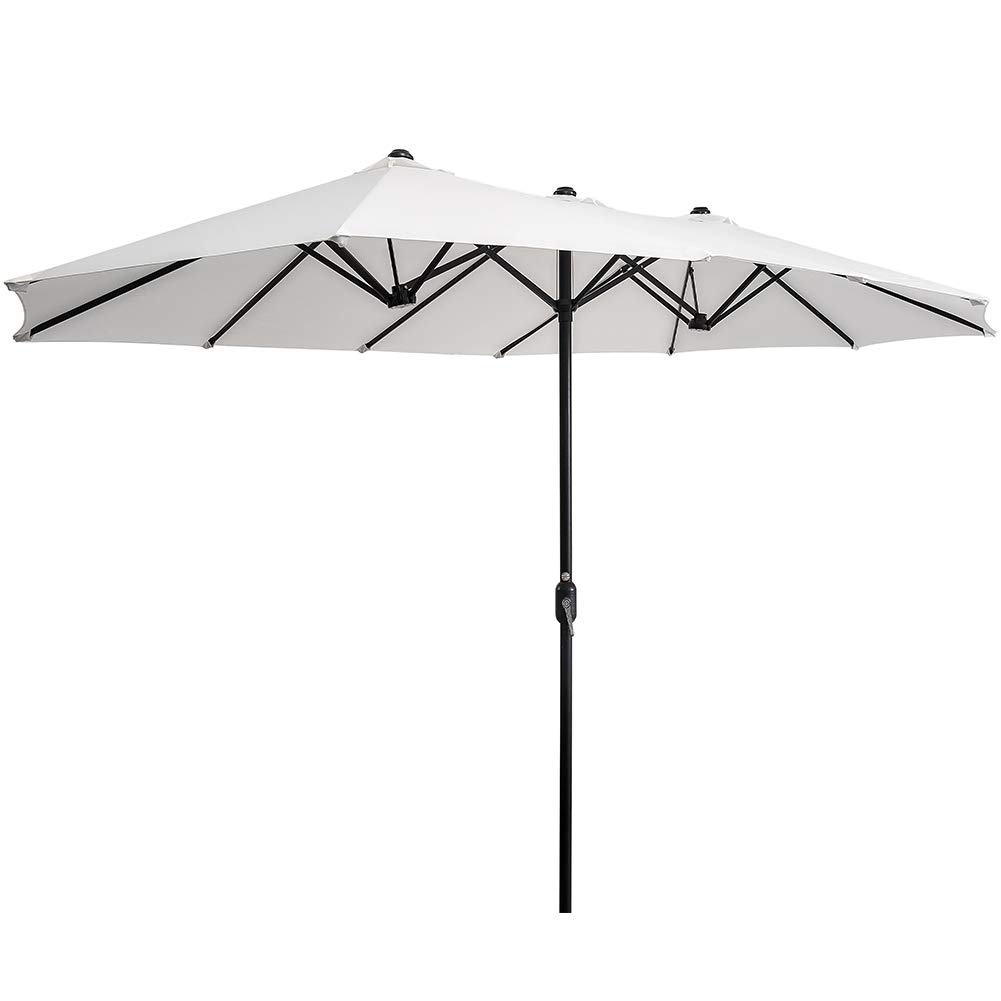 Superjare 14 Ft Outdoor Patio Umbrella Extra Large Double Sided