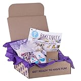 BAKETIVITY Kids Baking DIY Activity Kit - Bake Delicious Funfetti Muffins With Pre-Measured Ingredients - Best Gift Idea For Boys And Girls Ages 6-12