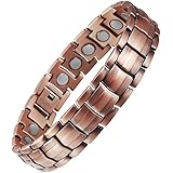 VITEROU Mens Magnetic Pure Copper Bracelet with Magnets for Arthritis Pain Relief,3500 Gauss