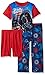 STAR WARS Little Boys Darth Vader 3-Piece Pajama Set, Red/Navy, 6