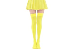 Lastclream Women Costume Thigh High Silk Stockings for Woman 80D Semi Opaque Over Knee Socks Cosplay Knee High Hosiery