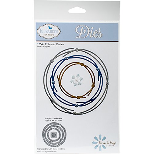 Elizabeth Craft Designs 1254 Metal Die Entwined Circles, Approx 4.6