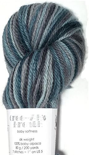 Hand Dyed Alpaca Silk Yarn, Hand Painted: Galaxy, Dk Weight, 100 Grams, 245 Yards, 70/30 Baby Alpaca / Silk