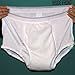 Wearever Men's Super Washable Incontinence Underwear Brief Medium White
