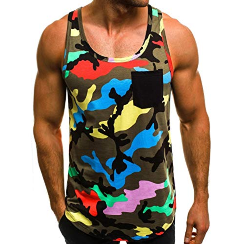 BaZhaHei-Camuffare-Canotta-Uomo-Palestra-Bodybuilding-Casuale-Estate-Tank-Maglietta-Senza-Maniche-Camicia-da-Uomo-Elegante-Top-Sexy-Muscolo-T-Shirt-Fitness-Sportivo-Tee-sotto-Maglie-Sportive