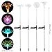 YUNLIGHTS 4pcs Solar Garden Lights Outdoor Garden Stake Lights Multi-color Changing LED Solar Lights with Purple LED Light Stake for Garden Patio Backyard Decoration (Lotus,Dandelion,Lily,Sunflower)