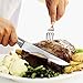 Homgeek Steak Knives,6-Piece German High Carbon Stainless Steel Serrated Steak Knife