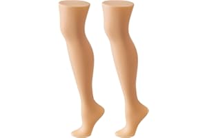 AceOrbit 2 Pcs Female Mannequin Legs Commercial Standing Legs Sock and Hosiery Display 25.6" Tall for Christmas Leg Lamp