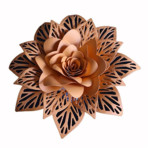 callm Metal Cutting Dies Stencil Card Making Dies Lace Flower Mould Template for DIY Scrapbooking Embossing Die Cuts Scrapbook Album Paper Card Making (F) - Thumbnail 6
