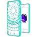 iPhone 7 Plus Clear Case, AnoKe Scratch Resistant Colors Dream Catcher Mandala Flower Cute Grils Woman Ultra Slim Acrylic Hard Cover TPU Bumper Hybrid For Apple iPhone 7 Plus TM CH Mint