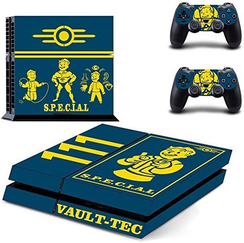 GOOOD PS4 Designer Skin Decal for PlayStation 4 Console System and PS4 Wireless Dualshock Controller - Fallout4 Fitness