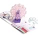6 Pieces 3D Pop Up Cards, 3D Greeting Cards with Envelopes, Handmade 3D Popup Happy Birthday Cards for Christmas Valentine Birthday Anniversary Wedding Mother's Day Boy Girl Friends Gift (Style A)