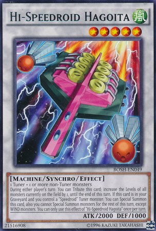 Yu-Gi-Oh! - Hi-Speedroid Hagoita (BOSH-EN049) - Breakers of Shadow - Unlimited Edition - Rare