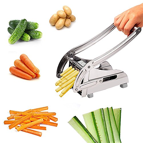 Meflying Grade French Fry Cutter Slicer,Stainless Steel Potato Chipper For Home Kichen Apple Cucumber Onion Potato Fruit Vegetable (US STOCK)