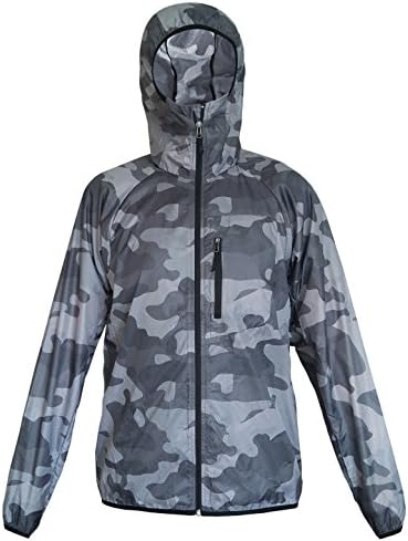 Navis Marine Lightweight Jacket Quick Dry Windbreaker Packable Hooded UV Protect 4.5 oz