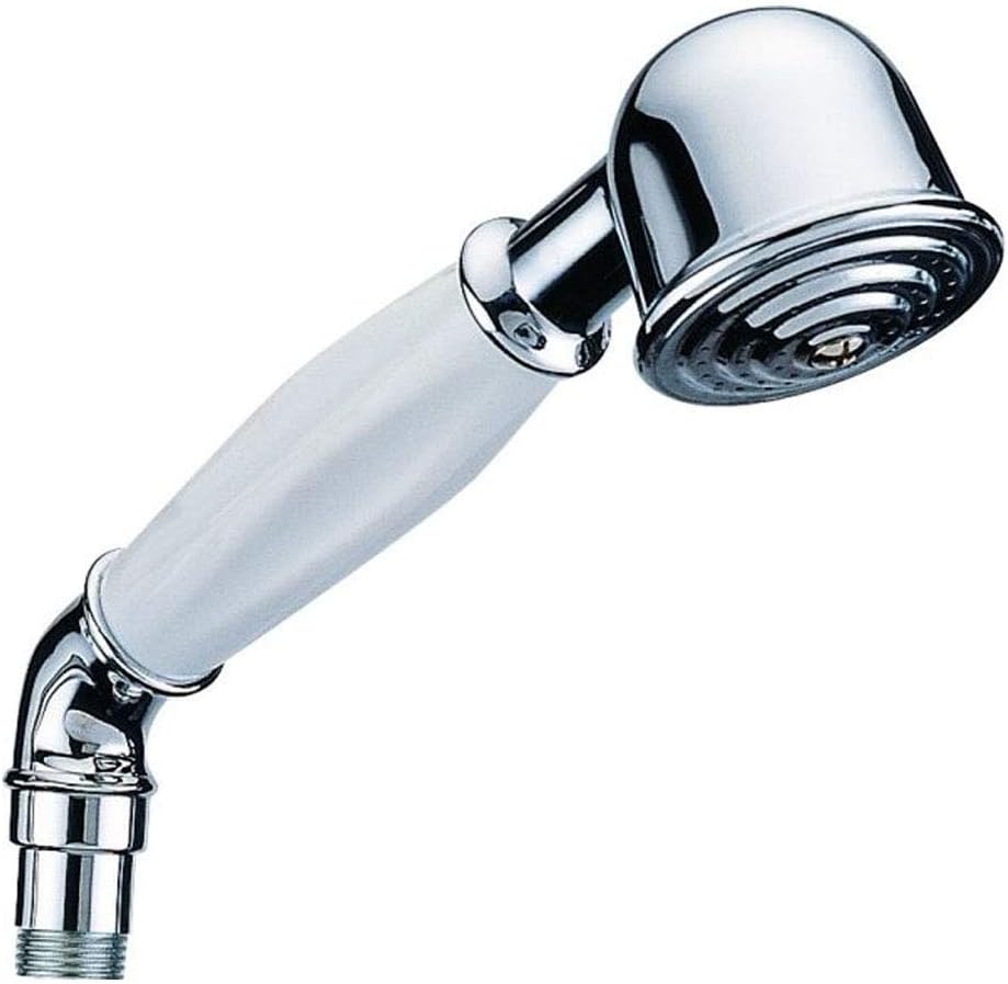 Nostalgia Shower HandHeld Shower Head with Ceramic Handle Brass