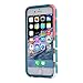 iphone 6 case,BAISRKE[2in1] Heavy Duty Hybrid Hard Case for Apple Iphone 6, 6s, 6g, 6th Generation,Powder Blue Mint Teal and Coral Pink Split Chevron Design Cover (Teal Silicone Shell)