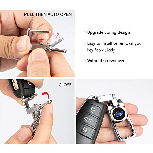 image for Feeke Sturdy Car Key Fob Key Chain Heavy Duty Keychain for Subaru WRX 