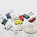 Officemate Mini Binder Clips, Assorted Colors, 60 Clips per Tub (31024)