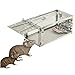 Flywow One-Door Humane Animal Live Cage,Rat Cage Trap,Mouse Catcher for Rat, Rodent, Mouse, Hamster,Mole, Weasel,Gopher,Squirrel Control and More Small Rodents 275x150x120MM