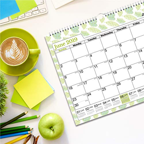 Large Monthly Deskpad Calendar 2018-2019: 17.75 x 13.75” Wall Hanging or Desktop Desk Table Top with Planner Stickers (Colorful), USE Now from October 2018-15 Colorful Monthly Designs, by Cranbury - Thumbnail 5
