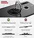 Newseego Compatible with Huawei P30 Lite Case,360 Degree Adjustable Ring Stand,Frosting Thin Soft Protective and Finger Ring Holder Kickstand Fit Magnetic Car Mount for Huawei P30 Lite-Black+Silver