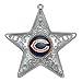 NFL Chicago Bears Silver Star Ornament, Small, Silver